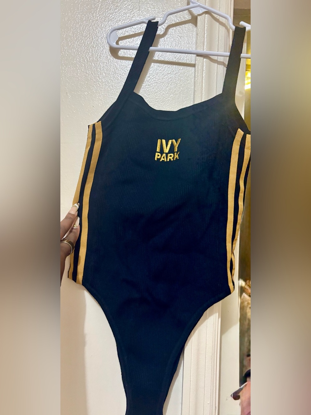 Adidas X Ivy Park Black Pack Knit Bodysuit